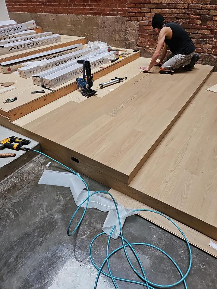 Installation de plancher bois franc, Sainte-Thérèse